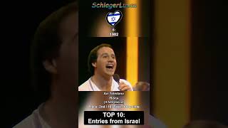 Top 10 Entries from Israel 🇮🇱 in Eurovision [upl. by Kcire604]