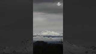 Increíbles imágenes del Popo e Iztaccíhuatl vestidos de blanco Shorts [upl. by Etteoj274]