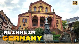 Weinheim Old Town WalkThrough Timeless Streets and Stunning Sights  Weinheim Germany  4K [upl. by Bergquist]