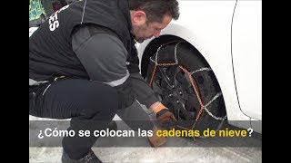 Cómo colocar las cadenas de nieve metálicas [upl. by Mitzl]