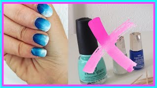 COMMENT FAIRE UN DEGRADE SUR ONGLES  SANS VERNIS amp EPONGE [upl. by Aisyla]