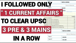 UPSC CURRENT AFFAIRS PLAIN amp SIMPLE PLAN  I JUST STICK TO THIS TO CLEAR EVERY PRE amp MAINS [upl. by Toinette]