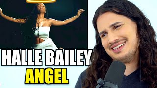 Vocal Coach Reacts to Halle Bailey  Angel [upl. by Atterrol]