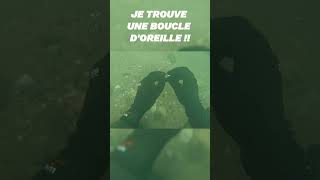 JE TROUVE UNE BOUCLE DOREILLE  plage underwater plongéesousmarine beach scubadiving [upl. by Uriel]