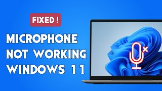 Laptop Microphone Not Working Windows 11  FIXED [upl. by Eikcim725]