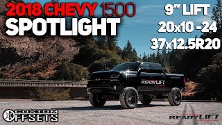 2018 Silverado  9quot Lift 20x10s amp 37s [upl. by Aihtela]