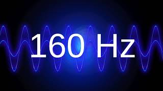 160 Hz clean pure sine wave TEST TONE frequency [upl. by Satsok]