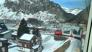 The Panoramic Glacier Express Switzerland Train Ride Through the Alps from St Moritz to Andermatt [upl. by Ivonne]