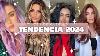 TENDENCIA 2024 COLORES DE CABELLO TINTES DE MODA PARA CABELLO 2024 CABELLOS Y ESTILOS 2024 [upl. by Eitirahc]