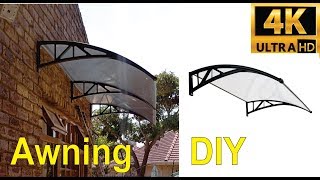 How to install a double plastic awning  step by step [upl. by Hillel]