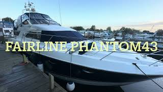 Fairline Phantom 43 aft cabin ‘Yolo’ for sale at Norfolk Yacht Agency [upl. by Berstine]