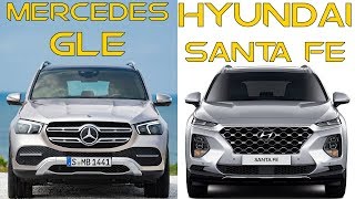 2019 Mercedes GLE vs 2019 Hyundai Santa Fe [upl. by Stonwin210]