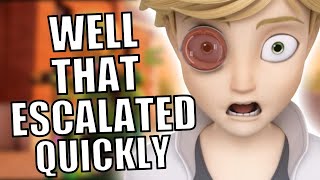 Risk Shadow Moths Final Attack  Part 1⎮Miraculous Ladybug Season 4 Finale Review [upl. by Artinak]