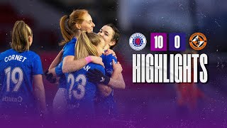 HIGHLIGHTS  Rangers Women 100 Dundee United  14 Jan 2024 [upl. by Dinerman]