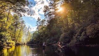 CHATTOOGA River  Burrells Ford Fishing and Camping [upl. by Galliett]