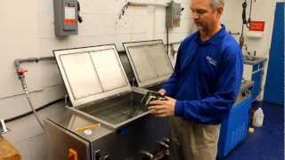 Ultrasonic Cleaning Demo Cavitation and ultrasonic pressure waves [upl. by Adley]