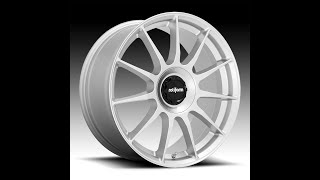 Rotiform DTM R170 Gloss Silver Custom Wheel Spin [upl. by Okiruy934]