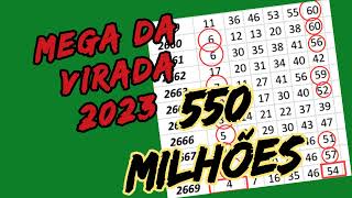 Mega da virada 550 milhões tabela e fechamento [upl. by Assirram]