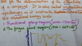 IR spectroscopyapplications spectroscopictechniquesvideos jntukjntuajntuhchemistrychemistry [upl. by Yblek]