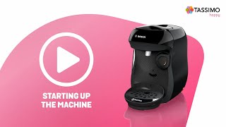 How to use TASSIMO Happy  setting up your machine amp first use instructions [upl. by Ilise533]