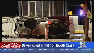 Driver Killed In Hooksett New Hampshire Toll Booth Crash [upl. by Dasteel]