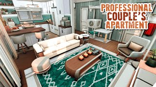 PROFESSIONAL COUPLES APARTMENT 👩‍❤️‍👨 Pinecrest Apartments 404  The Sims 4 Speed Build No CC [upl. by Eamanna]