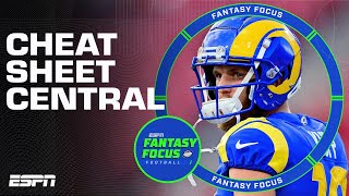 Use this Cheat Sheet to CRUSH your Fantasy draft  Fantasy Focus 🏈 [upl. by Hilleary]