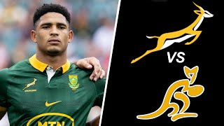 SPRINGBOKS Lineup vs AUSTRALIA Rugby Championship 2024 [upl. by Tesler]