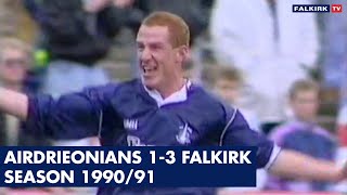 Airdrieonians 13 Falkirk  199091 [upl. by Bethena]