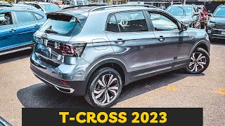 VW TCROSS 2023 COMFORTLINE  O QUE MUDA [upl. by Luapleahcim291]