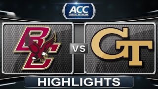 Boston College vs Georgia Tech  2014 ACC Mens Basketball Tournament Highlights [upl. by Emawk]