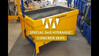 SPECIAL 3m3 HYDRAULIC CONCRETE SKIPS [upl. by Bish]