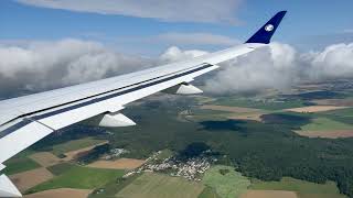 Air France A220 landing at ParisCharles de Gaulle CDG Europe Tour 2024 [upl. by Iaka]