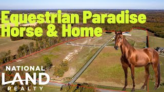 Horse farm on 29 acres with pond house barn and shop for sale near Raleigh North Carolina [upl. by Flanna30]