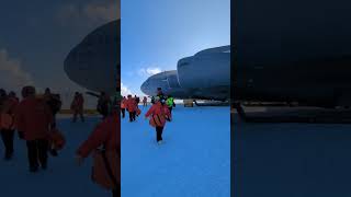 Arrival at McMurdo Station in Antarctica antarctica mcmurdo airnationalguard [upl. by Nirre]