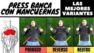 PRESS BANCA con MANCUERNAS 🔴 5 Variantes para unos PECTORALES de ACERO 🔥 [upl. by Smoht]