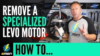 How To Remove A Specialized Levo E MTB Motor  E Bike Maintenance [upl. by Matronna]