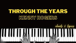 Through The Years  Kenny Rogers  Piano  Cover  Accompaniment  Backing Track  Karaoke [upl. by Khalil]