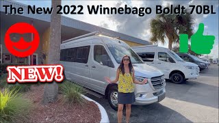 Tour the NEW 2022 Winnebago Boldt 70 BL BClass RV [upl. by Nomaid152]