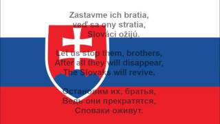 Nad Tatrou sa blýska  Slovenská hymna Slovak national anthem Гимн Словакии lyrics Текст [upl. by Patti829]