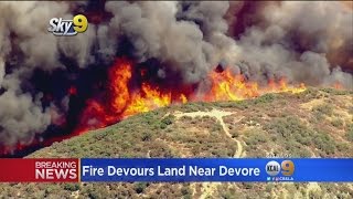 Blue Cut Fire Scorches 5500 Acres Near Cajon Pass [upl. by Leontine]