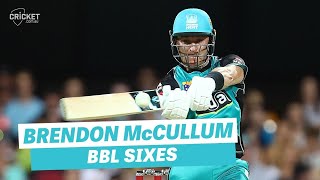 Every one of Brendon McCullums BBL sixes [upl. by Nylyaj]