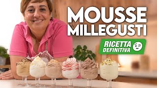 MOUSSE MILLE GUSTI Ricetta Definitiva 😉  Mousse al Caffè Cioccolato Pistacchio Nocciola ecc… [upl. by Okier]