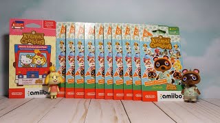 Opening 10 Series 5 Animal Crossing amiibo card packs  Sanrio and new Hallmark ornaments [upl. by Ania]