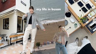 Busan vlog 🌊 cute decor amp stationary shopping cafes a new chapter amp husband chats [upl. by Zeuqcaj]