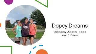 Dopey Dreams  2025 Dopey Challenge Training  Week 5 Failure [upl. by Spenser611]