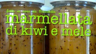 MARMELLATA DI KIWI E MELE FATTA IN CASA DA BENEDETTA [upl. by Lledroc559]