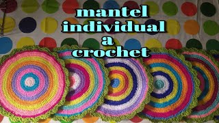 Manteles individuales tejidos a crochet especial para principiantes [upl. by Hannibal461]