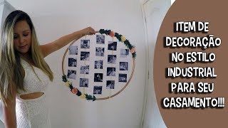 DIY objeto de decoração com fotos para casamento  Faça você mesma [upl. by Krik]