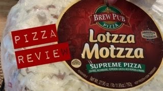 Brew Pub Lotzza Motzza Pizza Review  Frozen Pizza  John Eats Cheap [upl. by Ybur]